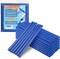 Blue hot Glue Sticks Full Size 0.43” Dia x 8” Long, 52 pcs Hot melt Adhesive Glue Sticks, All-Purpose Colored Glue Gun Sticks for Christmas Decoration Crafting Arts School Home Repair Bonding
